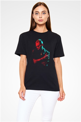 Chris Brown Siyah Unisex Tişört T-Shirt - TişörtFabrikası