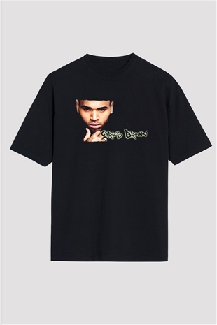 Chris Brown Siyah Oversize Tişört Oversize T-shirt - TişörtFabrikası