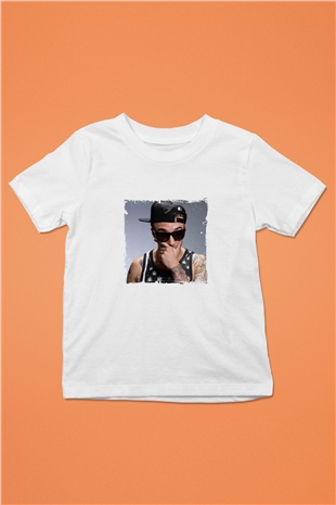 Chris Webby Baskılı Unisex Beyaz Çocuk Tişört