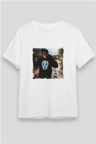 Chris Webby Baskılı Unisex Beyaz Tişört