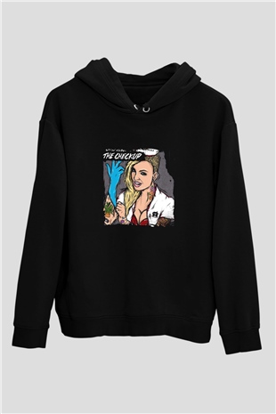 Chris Webby Baskılı Unisex Siyah Hoodie
