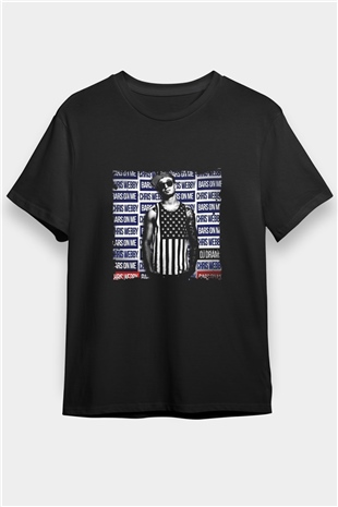 Chris Webby Baskılı Unisex Siyah Tişört