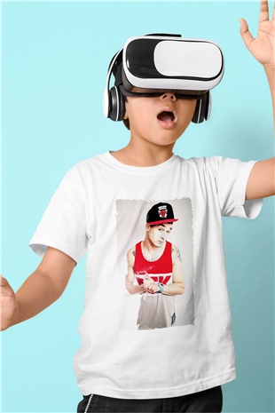 Chris Webby Beyaz Unisex Çocuk Tişört