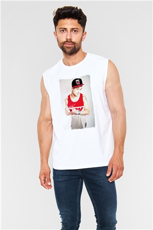 Chris Webby Beyaz Unisex Kolsuz Tişört