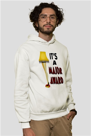 Christmas Story Beyaz Unisex Hoodie