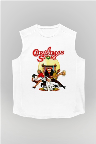 Christmas Story Beyaz Unisex  Kolsuz Tişört