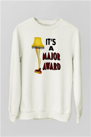 Christmas Story Beyaz Unisex  Sweatshirt