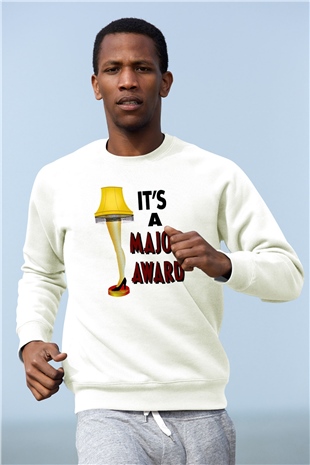 Christmas Story Beyaz Unisex  Sweatshirt