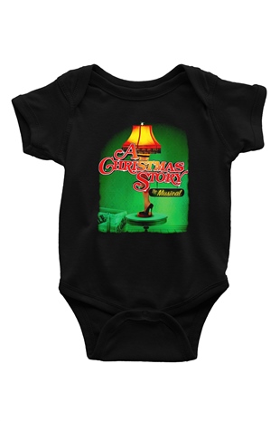 Christmas Story Siyah Bebek Body - Zıbın