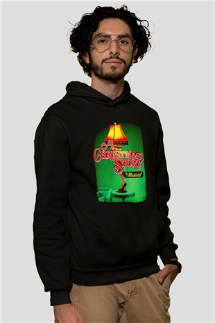 Christmas Story Siyah Unisex Hoodie