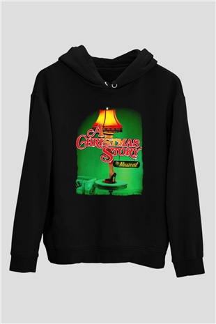 Christmas Story Siyah Unisex Hoodie