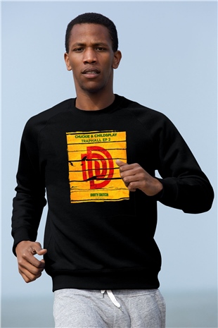 Chuckie Siyah Unisex Sweatshirt