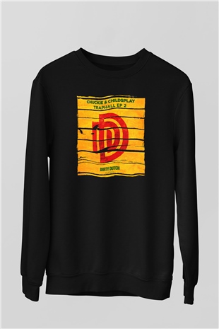 Chuckie Siyah Unisex Sweatshirt