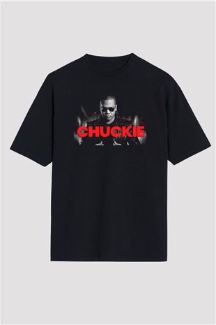 Chuckie Siyah Oversize Tişört Oversize T-shirt - TişörtFabrikası