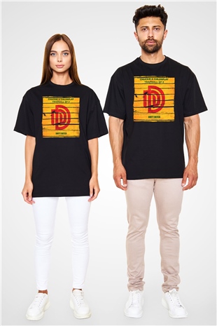 Chuckie Siyah Oversize Tişört Oversize T-shirt - TişörtFabrikası