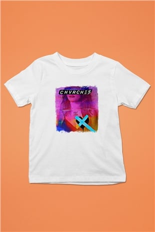 CHVRCHES Baskılı Unisex Beyaz Çocuk Tişört