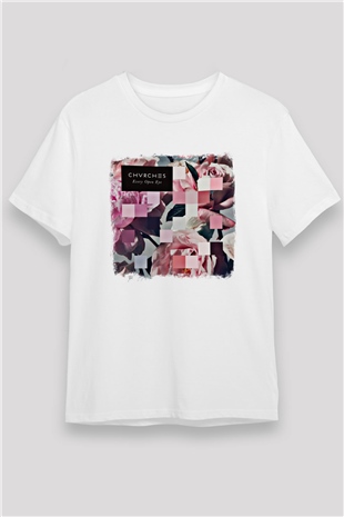 CHVRCHES Baskılı Unisex Beyaz Tişört