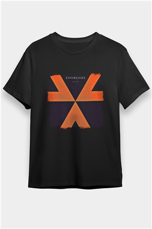 CHVRCHES Baskılı Unisex Siyah Tişört