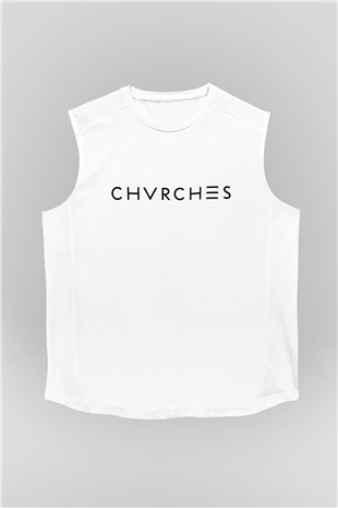 CHVRCHES Beyaz Unisex Kolsuz Tişört