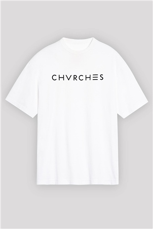 CHVRCHES Beyaz Unisex Oversize Tişört T-Shirt