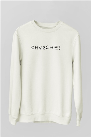 CHVRCHES Beyaz Unisex Sweatshirt