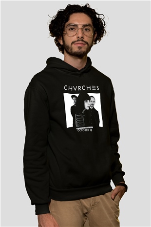 CHVRCHES Siyah Unisex Hoodie