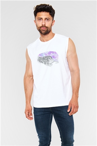 Cinque Terre Beyaz Unisex Kolsuz Tişört