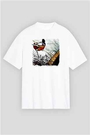 Circa Survive Baskılı Unisex Beyaz Oversize Tişört