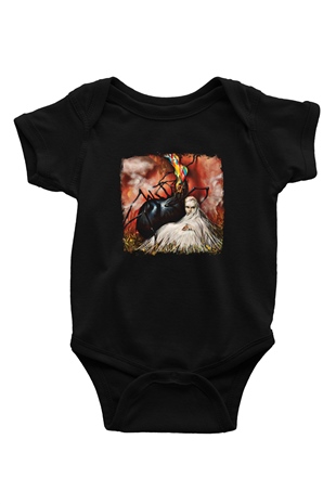 Circa Survive Baskılı Unisex Siyah Bebek Body - Zıbın