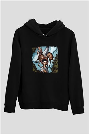 Circa Survive Baskılı Unisex Siyah Hoodie