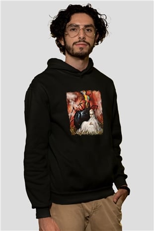 Circa Survive Baskılı Unisex Siyah Hoodie