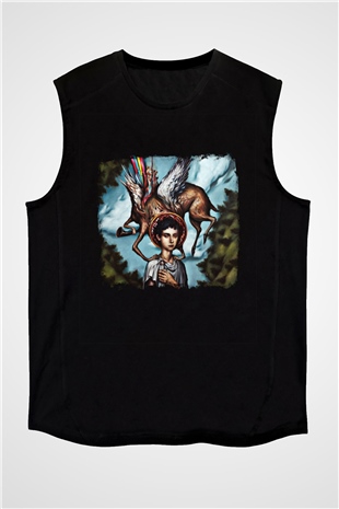Circa Survive Baskılı Unisex Siyah Kolsuz Tişört