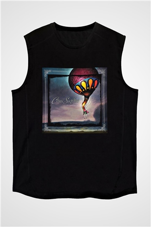 Circa Survive Baskılı Unisex Siyah Kolsuz Tişört