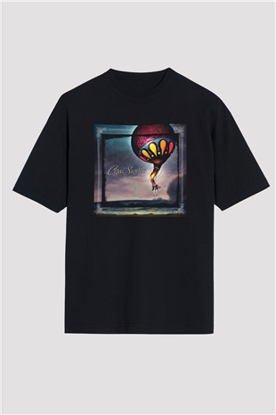 Circa Survive Baskılı Unisex Siyah Oversize Tişört