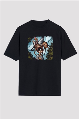 Circa Survive Baskılı Unisex Siyah Oversize Tişört