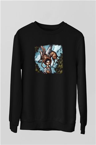 Circa Survive Baskılı Unisex Siyah Sweatshirt