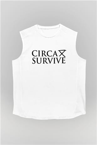 Circa Survive Beyaz Unisex Kolsuz Tişört