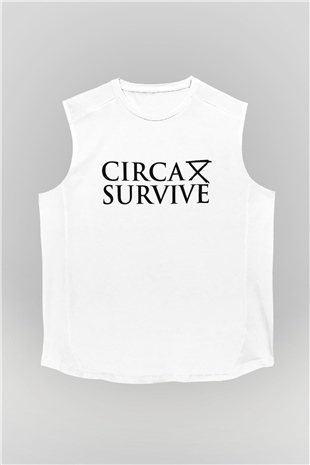 Circa Survive Beyaz Unisex Kolsuz Tişört