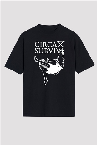 Circa Survive Siyah Oversize Tişört Oversize T-shirt - TişörtFabrikası