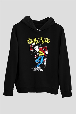 Circle Jerks Siyah Unisex Hoodie