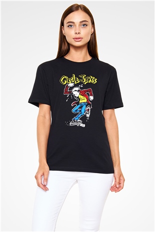 Circle Jerks Siyah Unisex Tişört T-Shirt - TişörtFabrikası