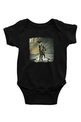 Cirith Ungol Baskılı Unisex Siyah Bebek Body - Zıbın