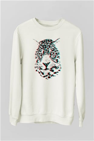 Çita Beyaz Unisex Sweatshirt