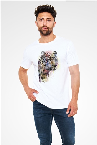 Çita Beyaz Unisex Tişört T-Shirt - TişörtFabrikası