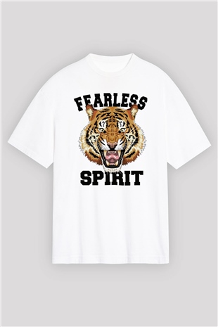 Çita Beyaz Oversize Tişört Oversize T-shirt - TişörtFabrikası
