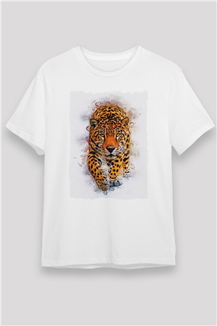 Çita Beyaz Unisex Tişört T-Shirt - TişörtFabrikası