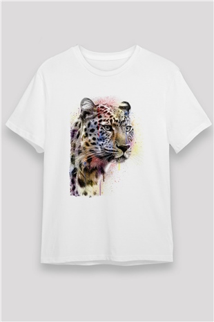 Çita Beyaz Unisex Tişört T-Shirt - TişörtFabrikası