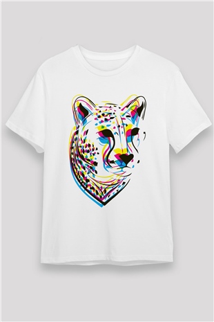 Çita Beyaz Unisex Tişört T-Shirt - TişörtFabrikası