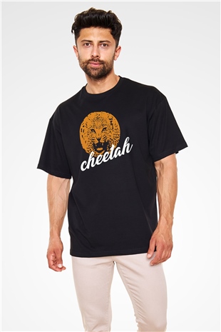 Çita Siyah Oversize Tişört Oversize T-shirt - TişörtFabrikası
