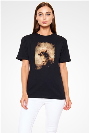 Çita Siyah Unisex Tişört T-Shirt - TişörtFabrikası